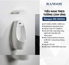 Tiểu nam treo tường cảm ứng Rangos RG-8101A