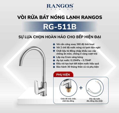 Vòi bếp nóng lạnh RG-511B