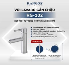 Bộ vòi lavabo gắn chậu Rangos RG-102
