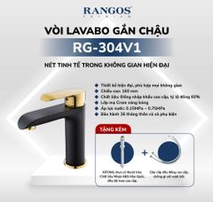 Bộ vòi lavabo gắn chậu Rangos RG-304V1
