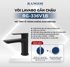 Bộ vòi lavabo gắn chậu Rangos RG-336V1B