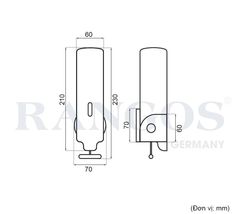 Hộp đựng xà phòng rửa tay đơn RANGOS RG-PKX01