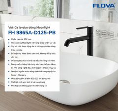 Vòi Lavabo thân cao FH 9865A-D125-PB
