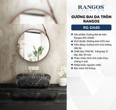 Gương đai da tròn Rangos RG-DA60