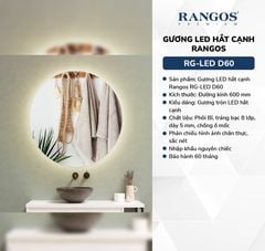Gương LED hắt cạnh Rangos RG-LED D60