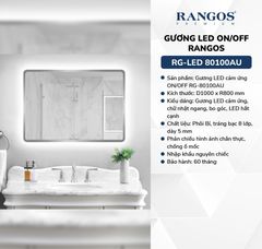 Gương Led ON/OFF Rangos RG-LED 80100AU