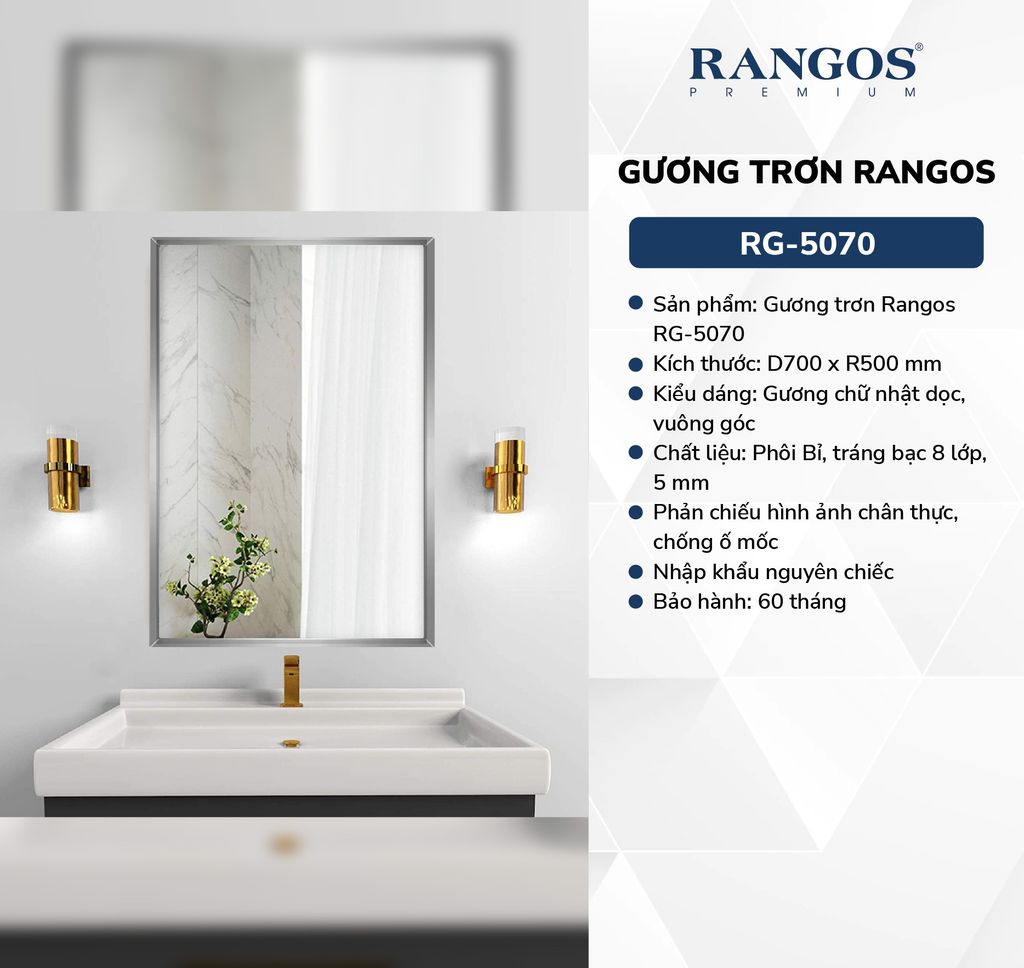 Gương trơn Rangos RG-5070