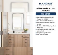 Gương trơn bo góc Rangos RG-5070C
