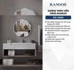 Gương tròn viền sóng Rangos RG-D60S
