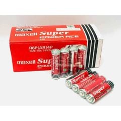 THÙNG PIN PIN TIỂU AA 1.5v MAXELL SUPER R6P(AR) 4P (4 VIÊN) - HÀNG CHÍNH HÃNG