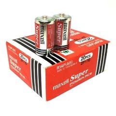Pin Maxell R14P(AR)2P - THÙNG PIN TRUNG SIZE C MAXELL 1.5V R14P(AR) (200 viên / thùng) - Nhập Khẩu Indonesia