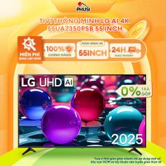 Smart Tivi Thông Minh LG AI 4K 55UA7350PSB 55 inch  - Hàng chính hãng, Mới 100%