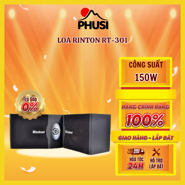Loa Karaoke gia đình Rinton RT-301 Bass 20 cm, 3 đường tuyến, âm thanh siêu chất