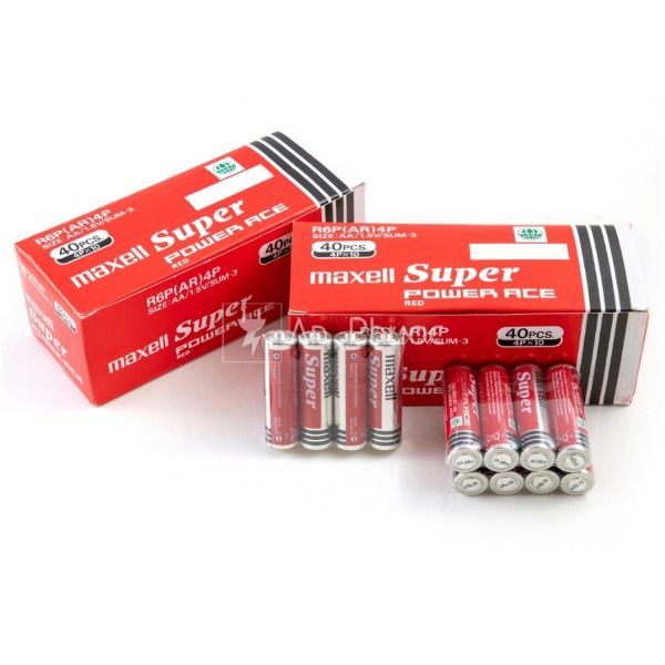 THÙNG PIN PIN TIỂU AA 1.5v MAXELL SUPER R6P(AR) 4P (4 VIÊN) - HÀNG CHÍNH HÃNG