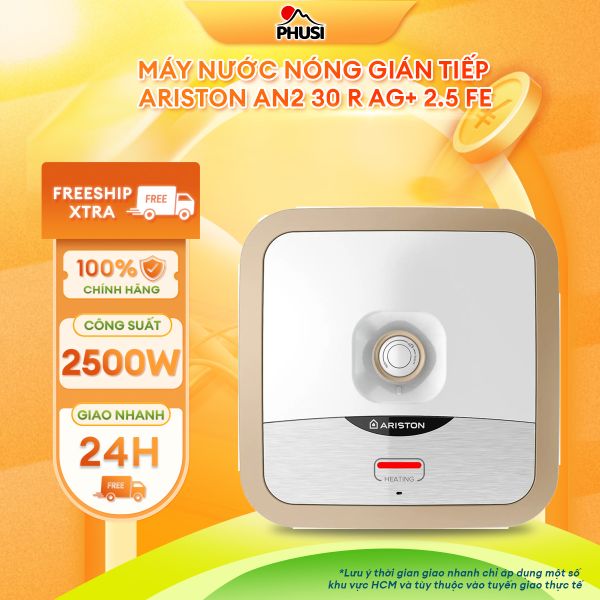 Máy Nước Nóng Gián Tiếp Ariston AN2 30 R AG+ 2.5 FE - Bảo hành chính hãng 24 tháng