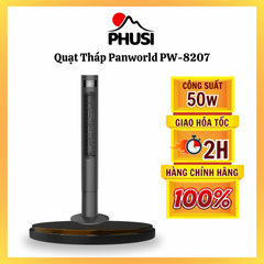 Quạt tháp Panworld PW-8207 (W) Màu Trắng - Hẹn giờ 12h, góc xoay 90 độ