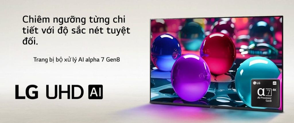 Smart Tivi Thông Minh LG AI 4K 65UA7350PSB 65 inch  - Hàng chính hãng, Mới 100%