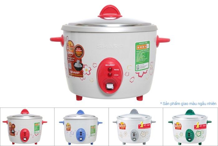 Nồi cơm điện Sharp 1.8 lít KSH-D19V (Màu ngẫu nhiên)