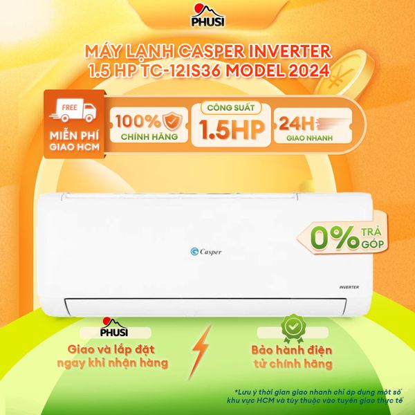 Máy lạnh Casper Inverter 1.5 HP TC-12IS36