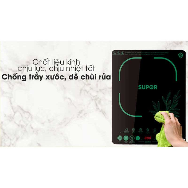 Bếp điện từ Easy Cooking Supor SDHCB11TVN-GR-210 - Công suất 2100W, bảo hành chính hãng