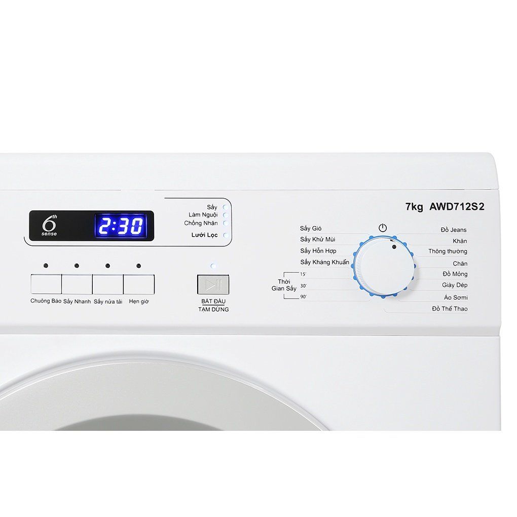 Máy sấy thông hơi Whirlpool 7 kg AWD712S2