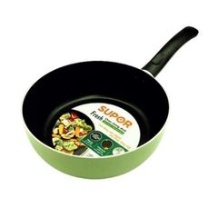 Chảo Sâu Lòng Chống Dính 20cm, 24cm Supor H20213-SJ20, chảo màu xanh bơ bắt mắt