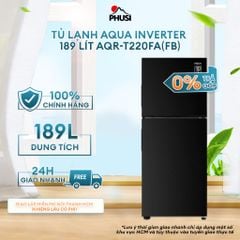 Tủ lạnh Aqua Inverter 189 lít AQR-T220FA(FB) -