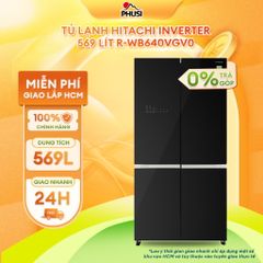 Tủ Lạnh Hitachi Inverter 569 Lít R-WB640VGV0 (GBK)