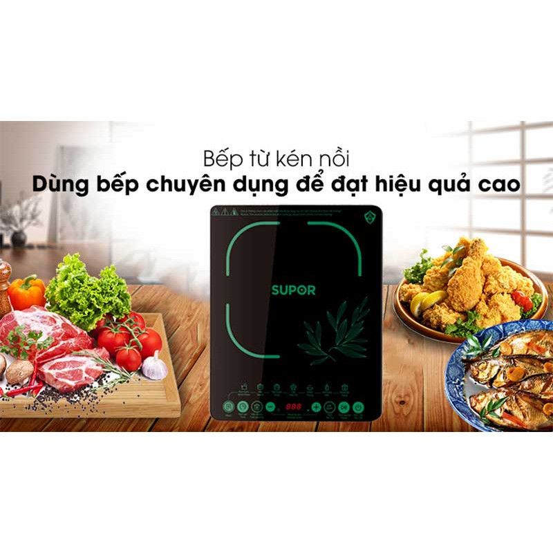 Bếp điện từ Easy Cooking Supor SDHCB11TVN-GR-210 - Công suất 2100W, bảo hành chính hãng