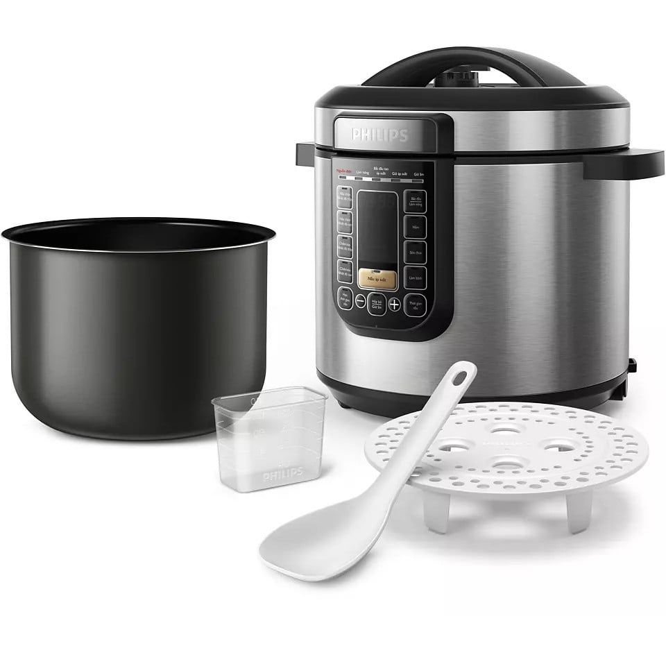 Nồi áp suất điện Philips HD2237/66 6 lít | 1190 - 1415W Hàng Chính Hãng