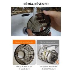 Máy ép chậm Mini Rapido RSJ-120B Xanh Dung tích 120ml, Trục ép hình xoắn ốc, ép kiệt bã - Hàng Mới Chính Hãng
