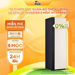 Tủ chăm sóc quần áo thông minh LG Styler Inverter 5 móc SC5MBR80H