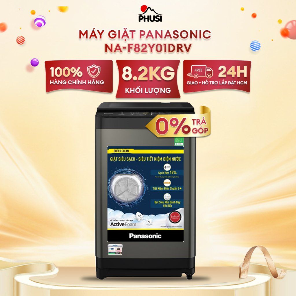 Máy Giặt Lồng Đứng Panasonic 8.2 kg NA-F82Y01DRV