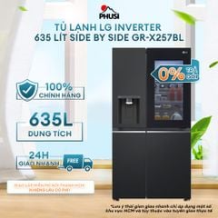 Tủ lạnh LG Inverter 635 Lít Side By Side InstaView Door-in-Door GR-X257BL