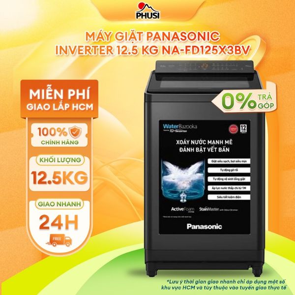 Máy giặt Panasonic Inverter 12.5 kg NA-FD125X3BV