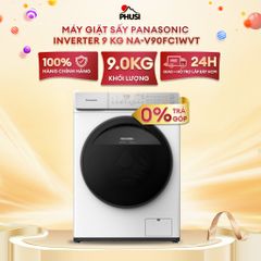 Máy Giặt Sấy Lồng Ngang Panasonic Inverter 9 Kg NA-V90FC1WVT