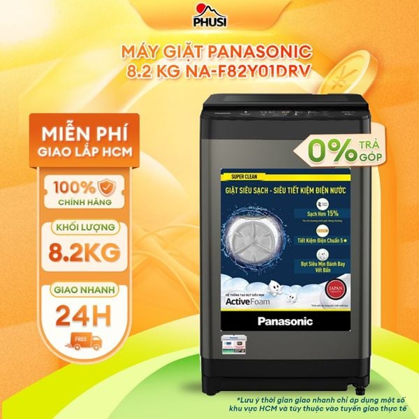 Máy Giặt Lồng Đứng Panasonic 8.2 kg NA-F82Y01DRV