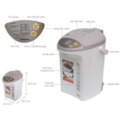 Bình thủy điện Panasonic NC-EG4000CSY 4 lít - Máy nấu nước ăn mì của hàng tiện lợi, văn phòng - Hàng Chính Hãng