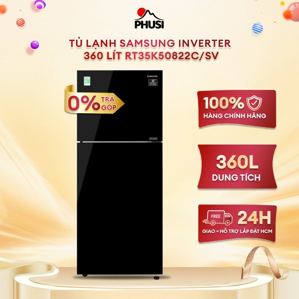 Tủ lạnh Samsung Inverter 360 lít RT35K50822C/SV [MIỄN PHÍ GIAO HÀNG - LẮP ĐẶT]