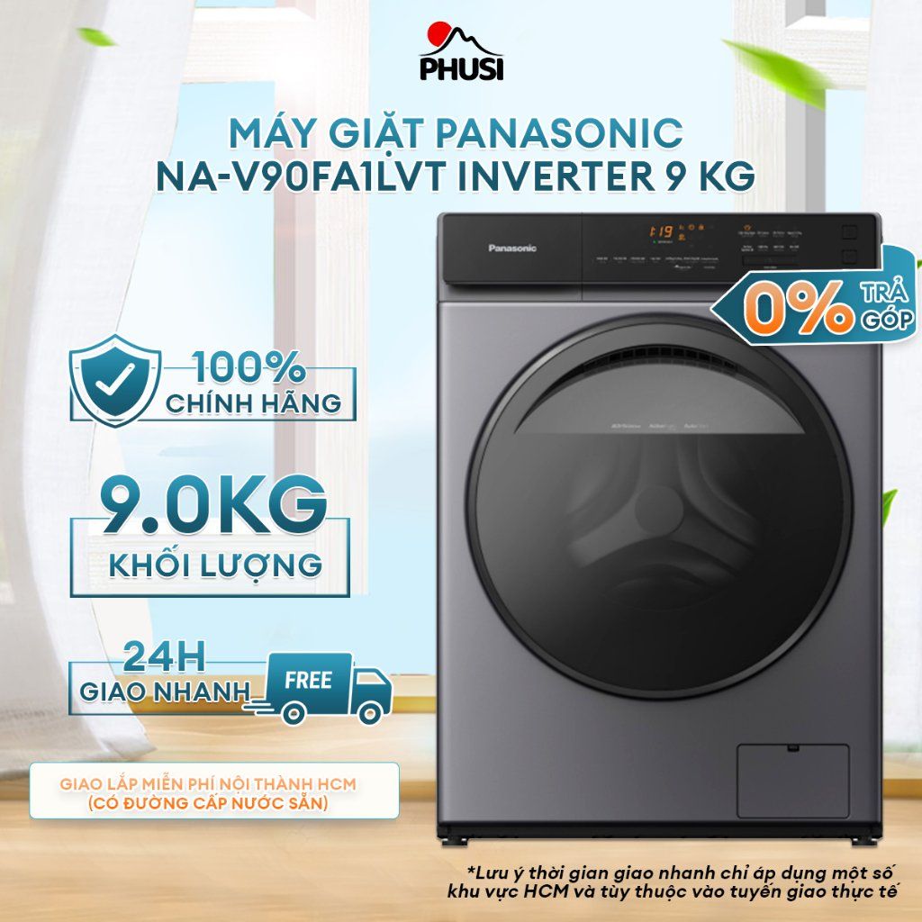 Máy Giặt Lồng Đứng Panasonic Inverter 9 Kg NA-V90FA1LVT