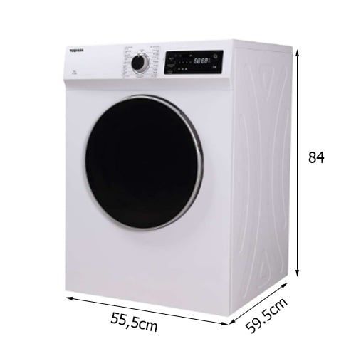 Máy Sấy Thông Hơi Lồng Ngang Toshiba 7kg TD-H80SEV(WK)