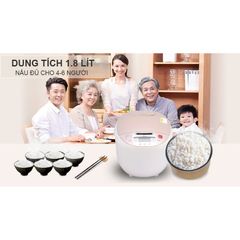 Nồi cơm điện tử Midea 1.8 lít MB-FS5018 - Chính Hãng, Mới, Full Box
