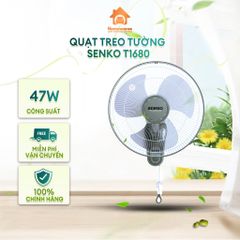 Quạt Treo Tường SENKO T1680 - Màu Ngẫu Nhiên - Chính Hãng, Mới, Full Box