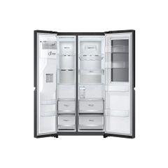Tủ lạnh LG Instaview lấy nước ngoài UVnano 635L màu đen GR-G257BL