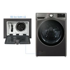 Máy Giặt Sấy Lồng Ngang LG AI DD Inverter giặt 21 kg - sấy 12 kg F2721HVRB