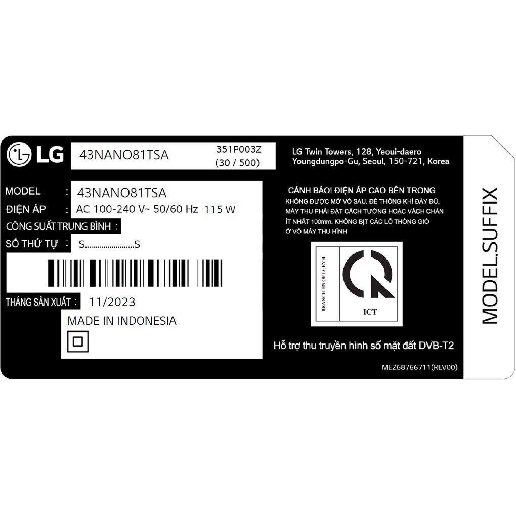 Smart Tivi LED LG 4K 43 inch 43UT8050PSB -