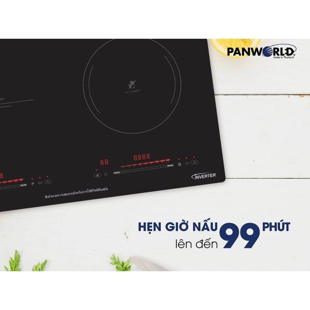 Bếp Điện Từ Hồng Ngoại Đôi Panworld PW-1983 Công Suất Lớn Không Kén Nồi Bảo Hành 24 Tháng