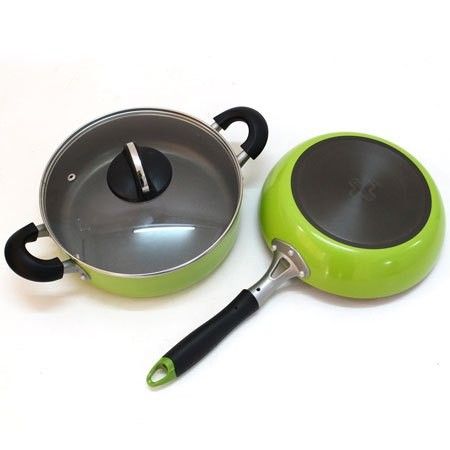 Bộ Nồi Chảo Lock&Lock 24 cm LED2243GS2 Hàng Chính Hãng