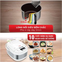 Nồi cơm điện tử Tefal 1.8 lít RK752168 - Chính Hãng, Mới, Full Box