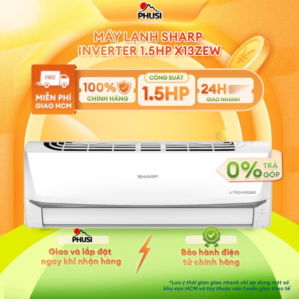 AH-X10ZEW / AH-X13ZEW Máy Lạnh Sharp Inverter 1.0HP/ 1.5HP